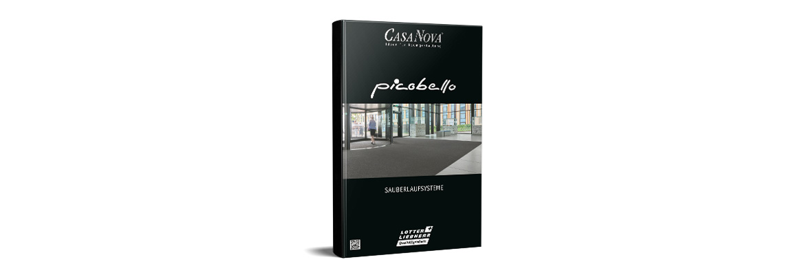 Schwarzer Kollektionskoffer mit der Aufschrift CASA NOVA Picobello